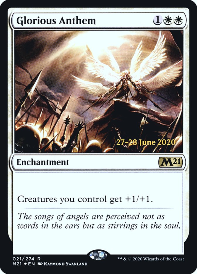 Glorious Anthem  [Core Set 2021 Prerelease Promos] | Impulse Games and Hobbies