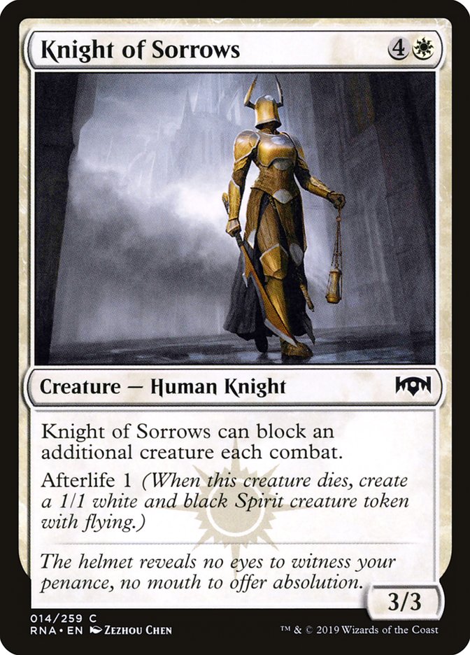 Knight of Sorrows [Ravnica Allegiance] | Impulse Games and Hobbies