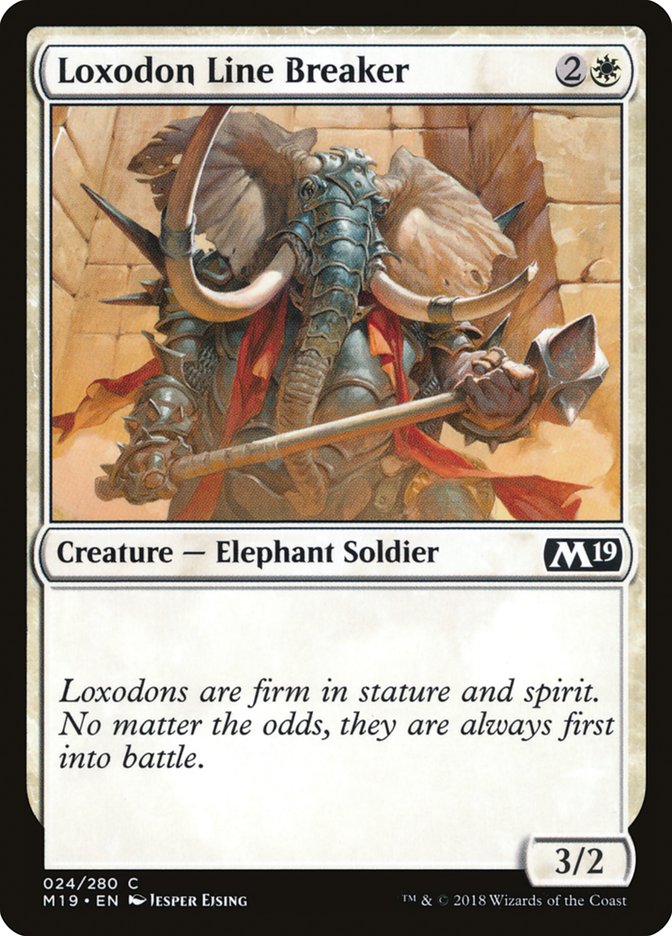 Loxodon Line Breaker [Core Set 2019] | Impulse Games and Hobbies