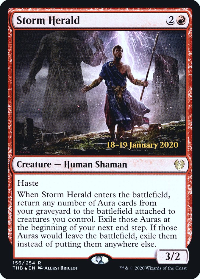 Storm Herald [Theros Beyond Death Prerelease Promos] | Impulse Games and Hobbies