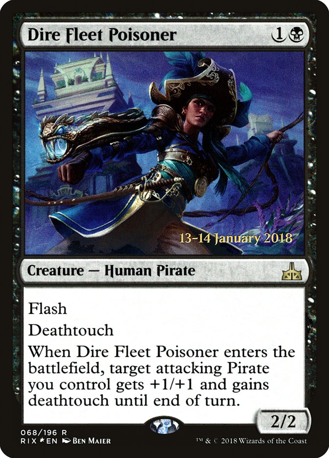 Dire Fleet Poisoner [Rivals of Ixalan Prerelease Promos] | Impulse Games and Hobbies