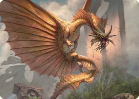 Ancient Gold Dragon Art Card (28) [Commander Legends: Battle for Baldur's Gate Art Series] | Impulse Games and Hobbies