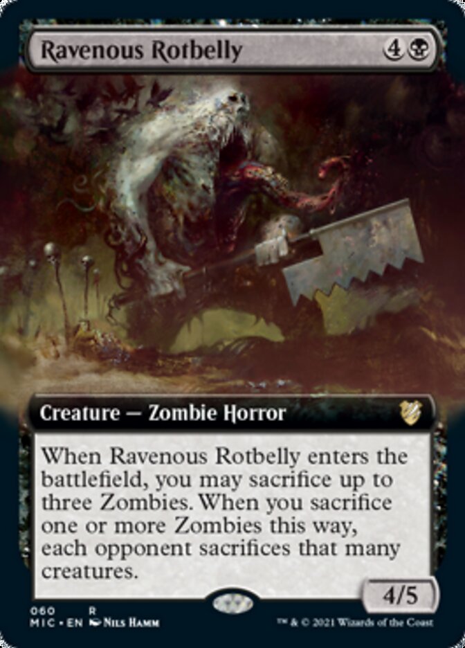 Ravenous Rotbelly (Extended) [Innistrad: Midnight Hunt Commander] | Impulse Games and Hobbies