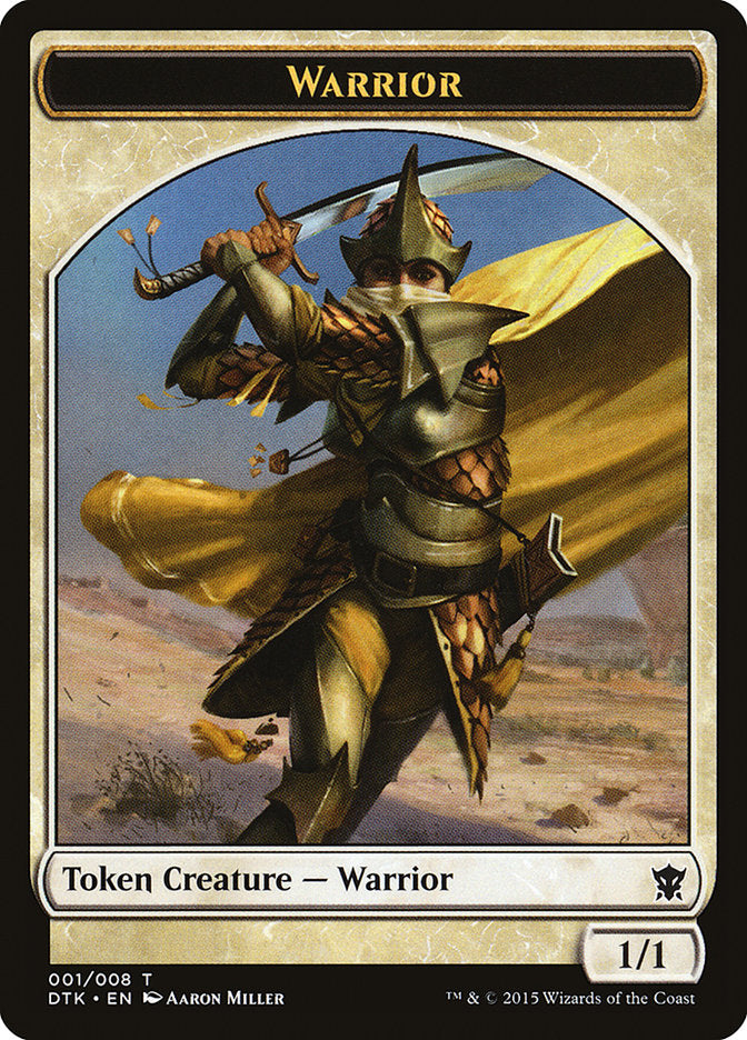 Warrior Token [Dragons of Tarkir Tokens] | Impulse Games and Hobbies