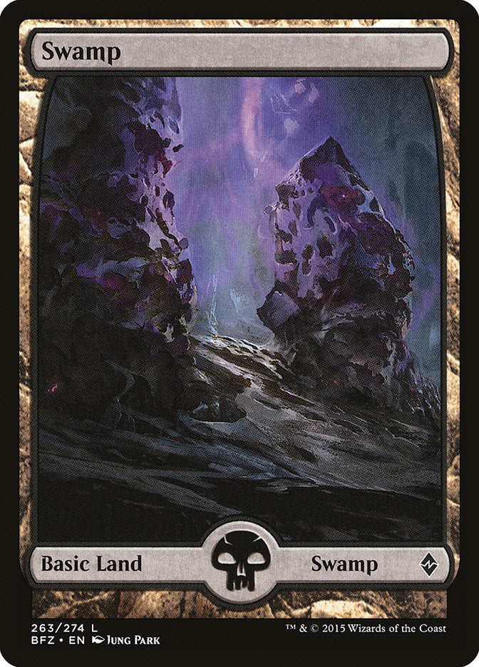 Swamp (263) (Full Art) [Battle for Zendikar] | Impulse Games and Hobbies