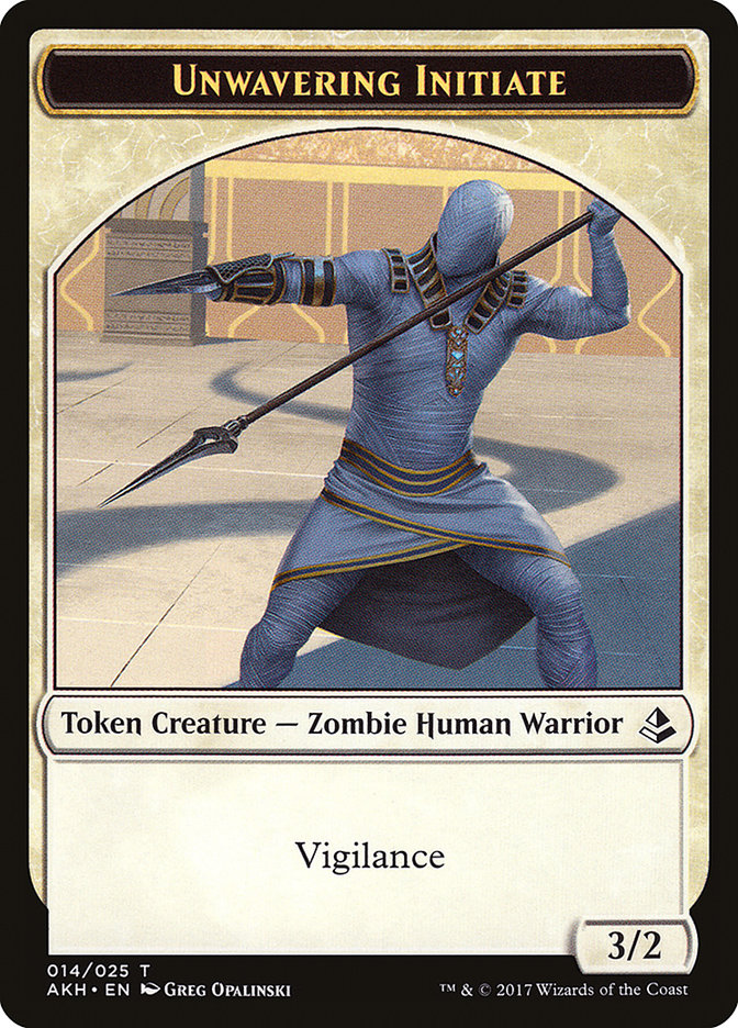 Unwavering Initiate [Amonkhet Tokens] | Impulse Games and Hobbies