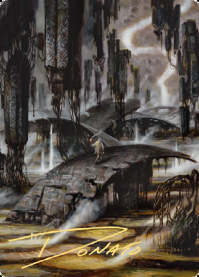 Grimclimb Pathway Art Card (Gold-Stamped Signature) [Zendikar Rising Art Series] | Impulse Games and Hobbies