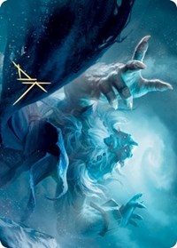 Cyclone Summoner Art Card (Gold-Stamped Signature) [Kaldheim: Art Series] | Impulse Games and Hobbies