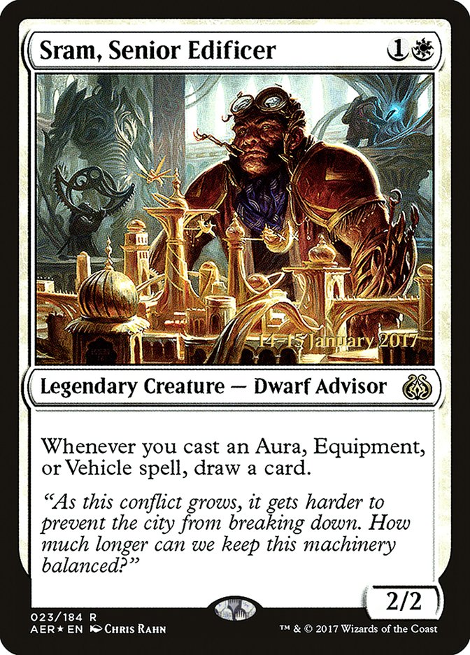 Sram, Senior Edificer [Aether Revolt Prerelease Promos] | Impulse Games and Hobbies