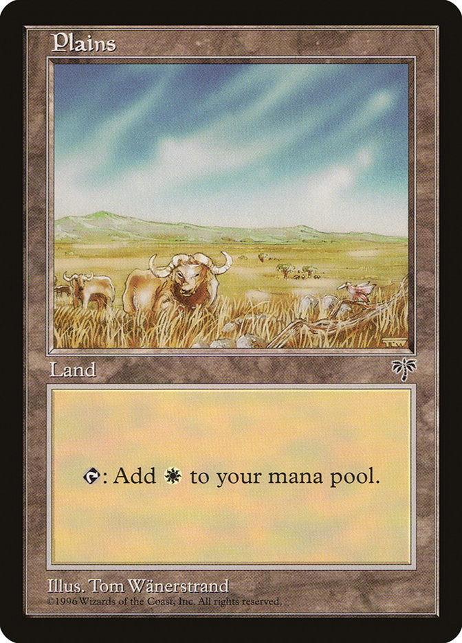 Plains (Oxen / Signature on Right) [Mirage] | Impulse Games and Hobbies