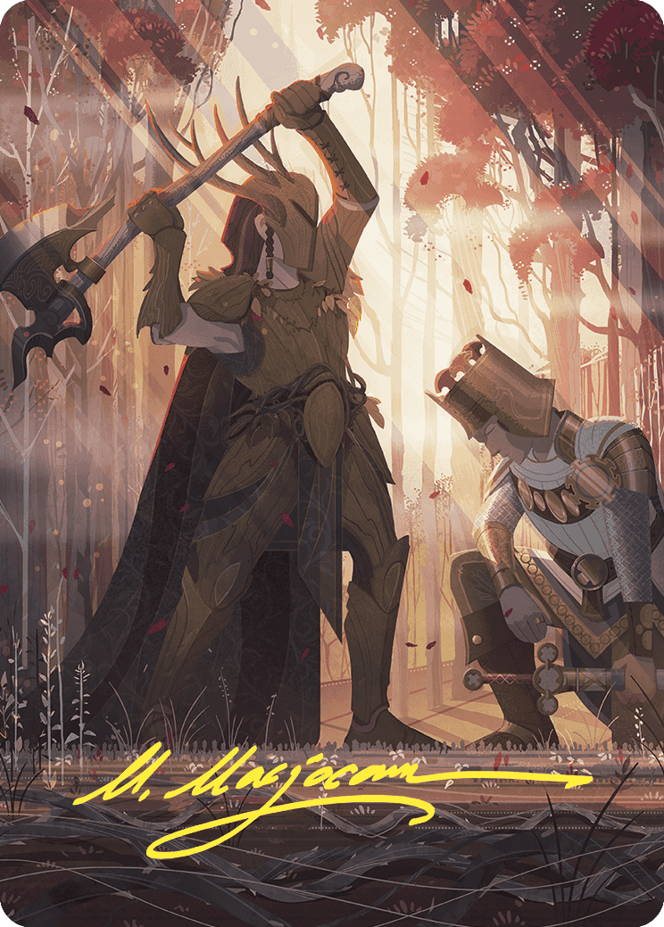 Karmic Justice Art Card (Gold-Stamped Signature) [Wilds of Eldraine Art Series] | Impulse Games and Hobbies