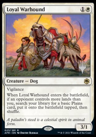 Loyal Warhound (Promo Pack) [Dungeons & Dragons: Adventures in the Forgotten Realms Promos] | Impulse Games and Hobbies