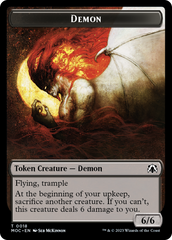 Angel (3) // Demon Double-Sided Token [March of the Machine Commander Tokens] | Impulse Games and Hobbies