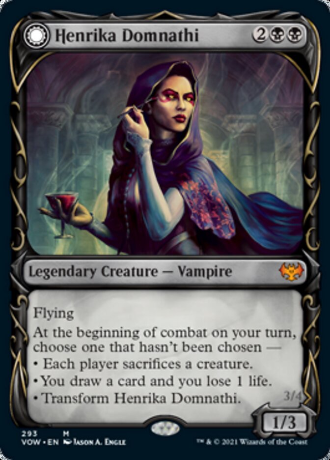 Henrika Domnathi // Henrika, Infernal Seer (Showcase Fang Frame) [Innistrad: Crimson Vow] | Impulse Games and Hobbies
