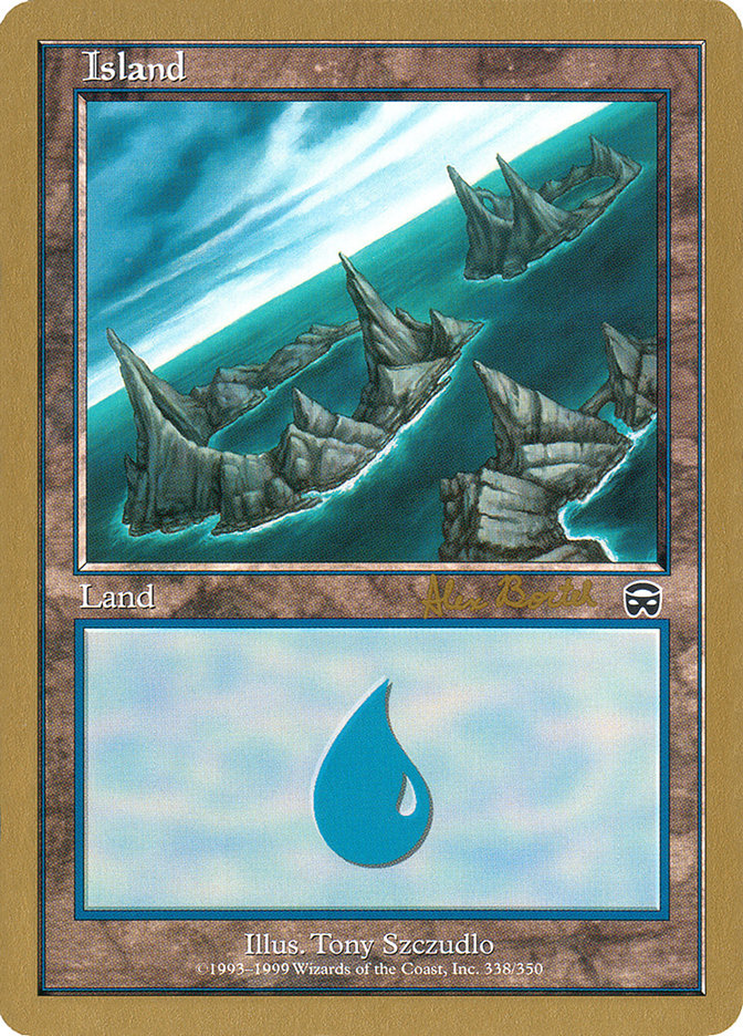 Island (ab338a) (Alex Borteh) [World Championship Decks 2001] | Impulse Games and Hobbies