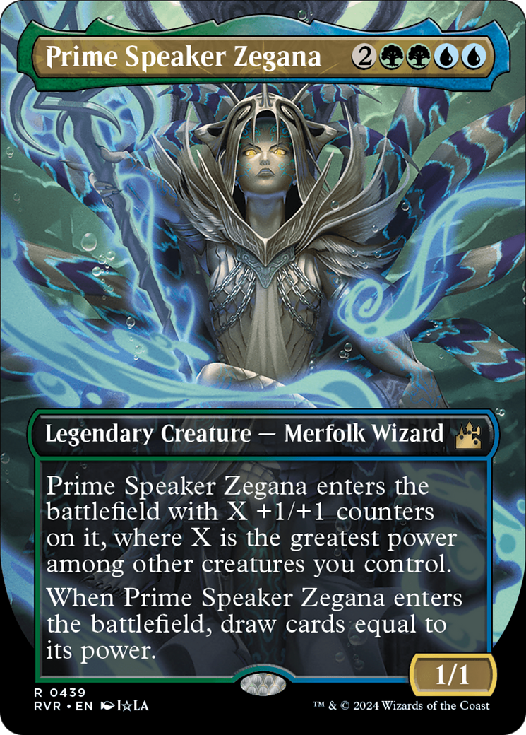 Prime Speaker Zegana (Anime Borderless) [Ravnica Remastered] | Impulse Games and Hobbies