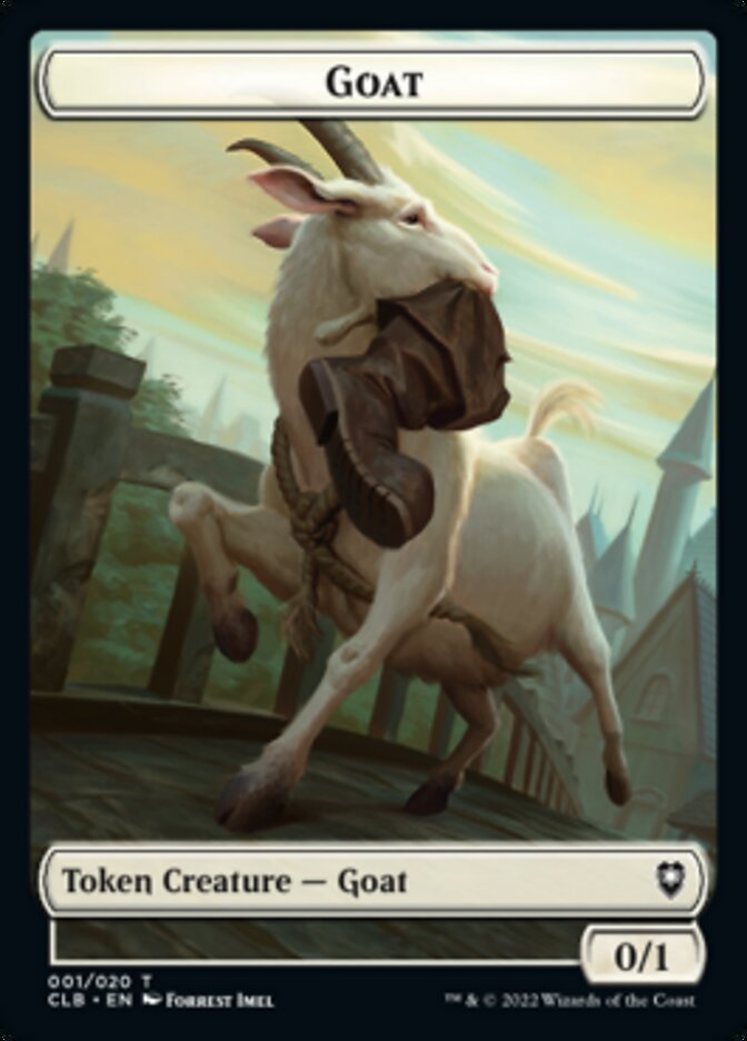 Treasure // Goat Double-sided Token [Commander Legends: Battle for Baldur's Gate Tokens] | Impulse Games and Hobbies