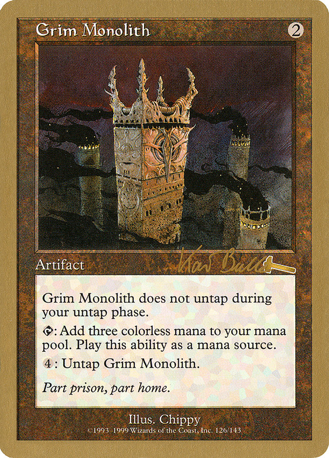 Grim Monolith (Kai Budde) [World Championship Decks 1999] | Impulse Games and Hobbies