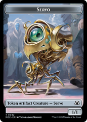 Feather // Servo Double-Sided Token [March of the Machine Commander Tokens] | Impulse Games and Hobbies