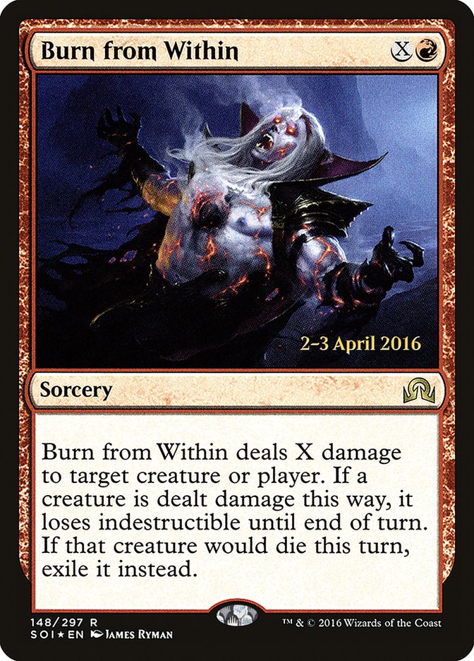 Burn from Within [Shadows over Innistrad Prerelease Promos] | Impulse Games and Hobbies