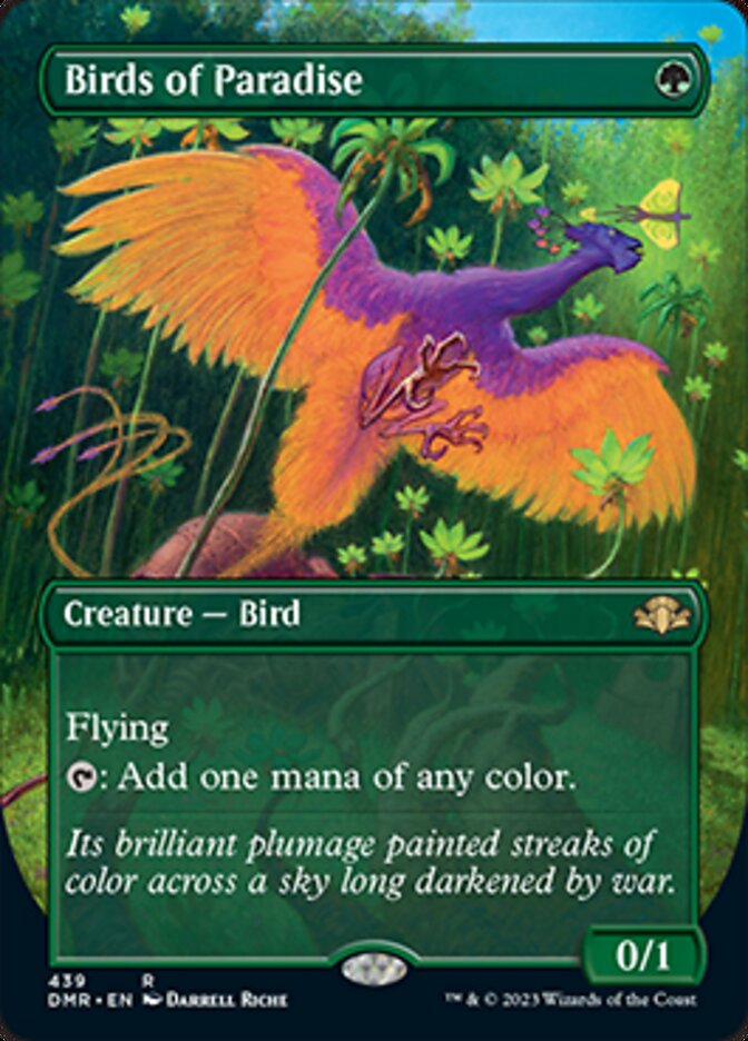 Birds of Paradise (Borderless Alternate Art) [Dominaria Remastered] | Impulse Games and Hobbies