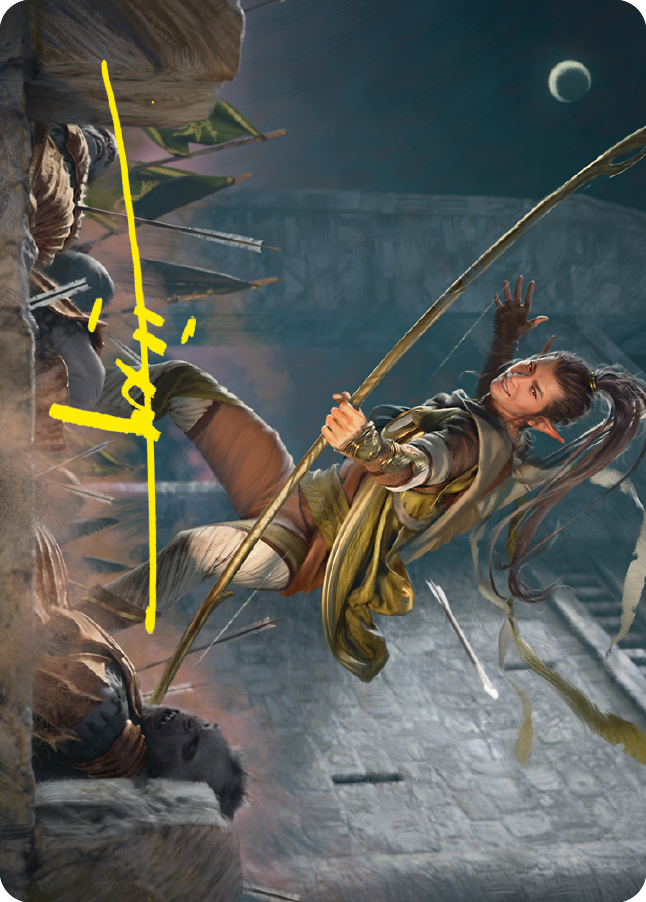 Legolas, Counter of Kills Art Card (Gold-Stamped Signature) [The Lord of the Rings: Tales of Middle-earth Art Series] | Impulse Games and Hobbies