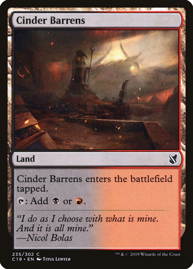 Cinder Barrens [Commander 2019] | Impulse Games and Hobbies