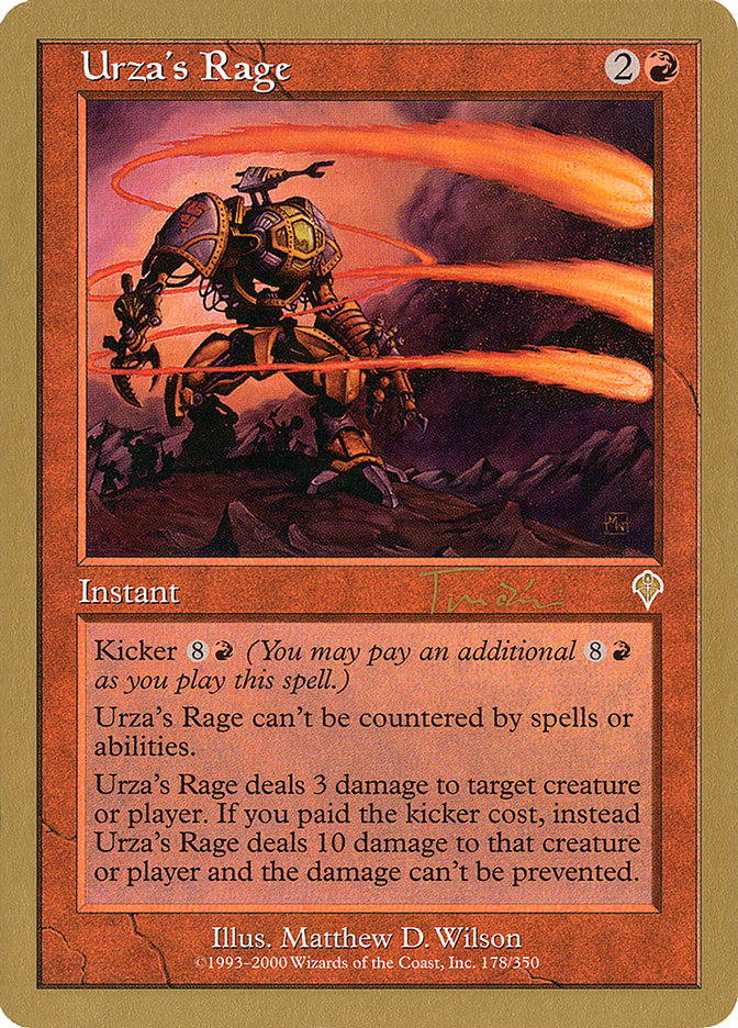 Urza's Rage (Jan Tomcani) [World Championship Decks 2001] | Impulse Games and Hobbies