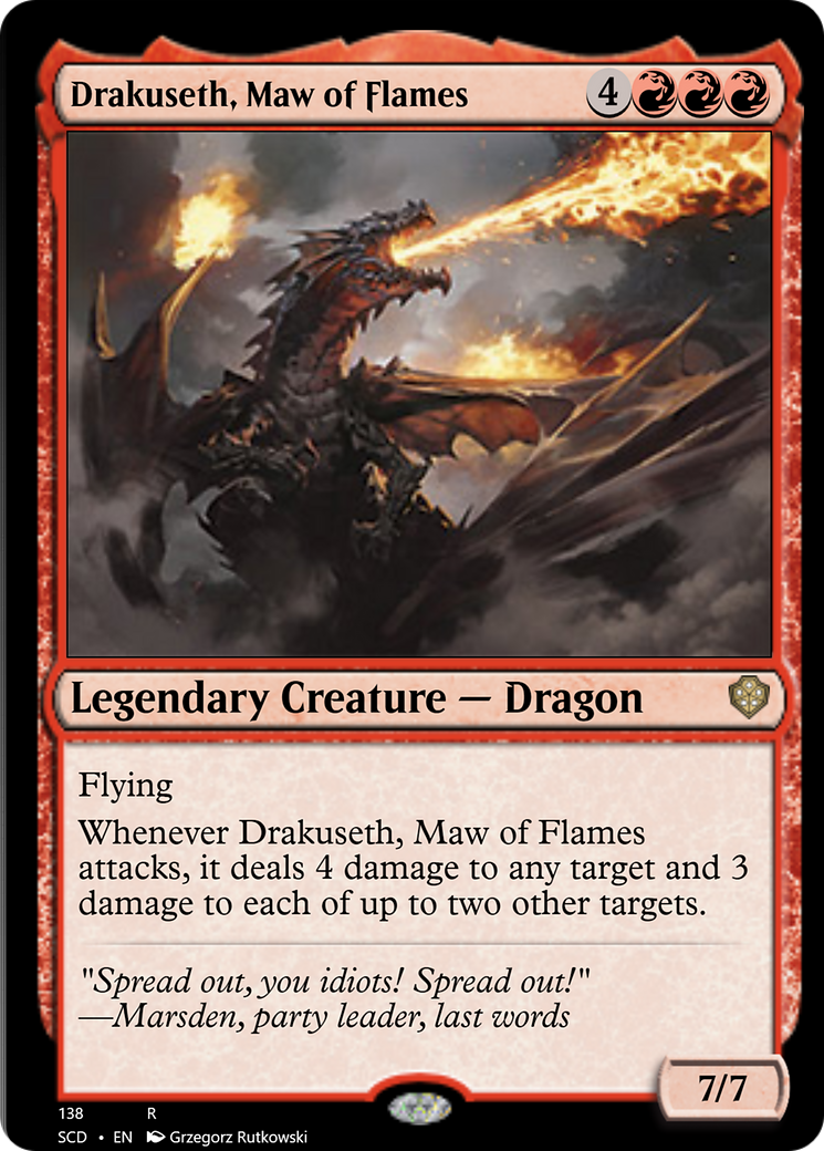 Drakuseth, Maw of Flames [Starter Commander Decks] | Impulse Games and Hobbies