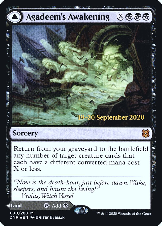 Agadeem's Awakening // Agadeem, the Undercrypt  [Zendikar Rising Prerelease Promos] | Impulse Games and Hobbies