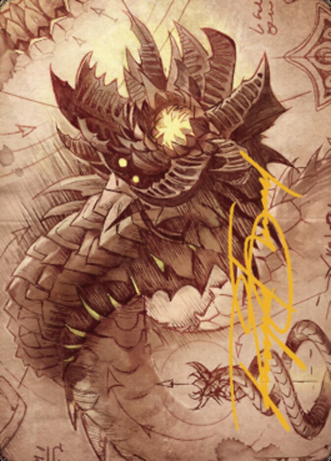 Wurmcoil Engine Art Card (Gold-Stamped Signature) [The Brothers' War Art Series] | Impulse Games and Hobbies