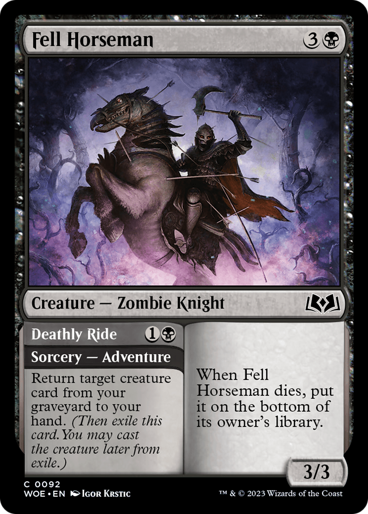 Fell Horseman // Deathly Ride [Wilds of Eldraine] | Impulse Games and Hobbies