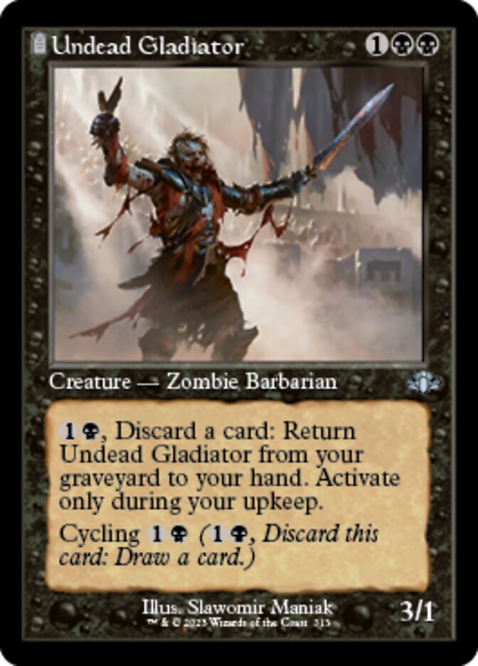 Undead Gladiator (Retro) [Dominaria Remastered] | Impulse Games and Hobbies