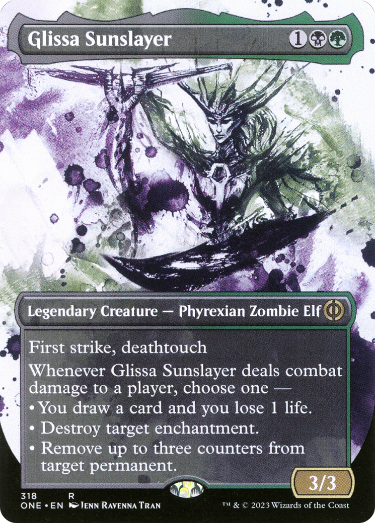 Glissa Sunslayer (Borderless Ichor) [Phyrexia: All Will Be One] | Impulse Games and Hobbies