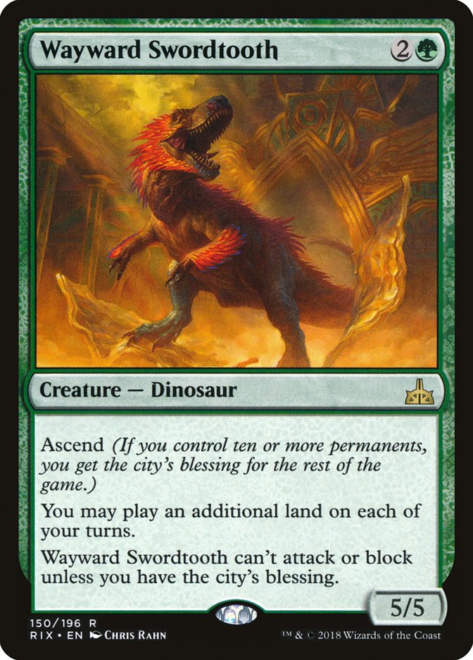 Wayward Swordtooth [Rivals of Ixalan] | Impulse Games and Hobbies