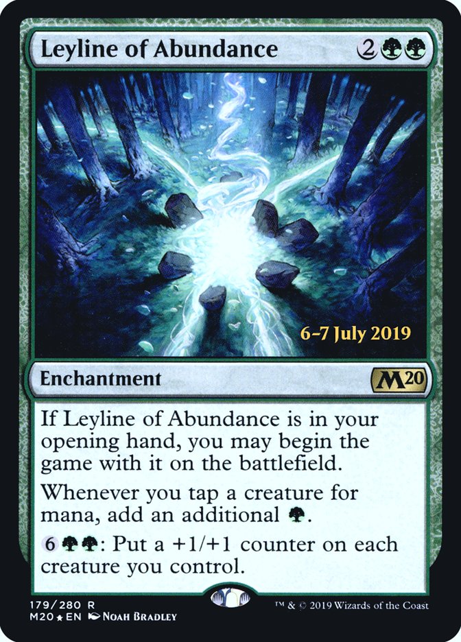 Leyline of Abundance  [Core Set 2020 Prerelease Promos] | Impulse Games and Hobbies