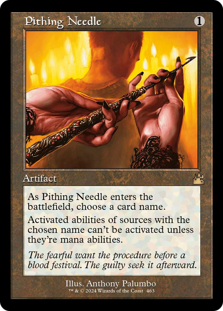Pithing Needle (Retro Frame) [Ravnica Remastered] | Impulse Games and Hobbies