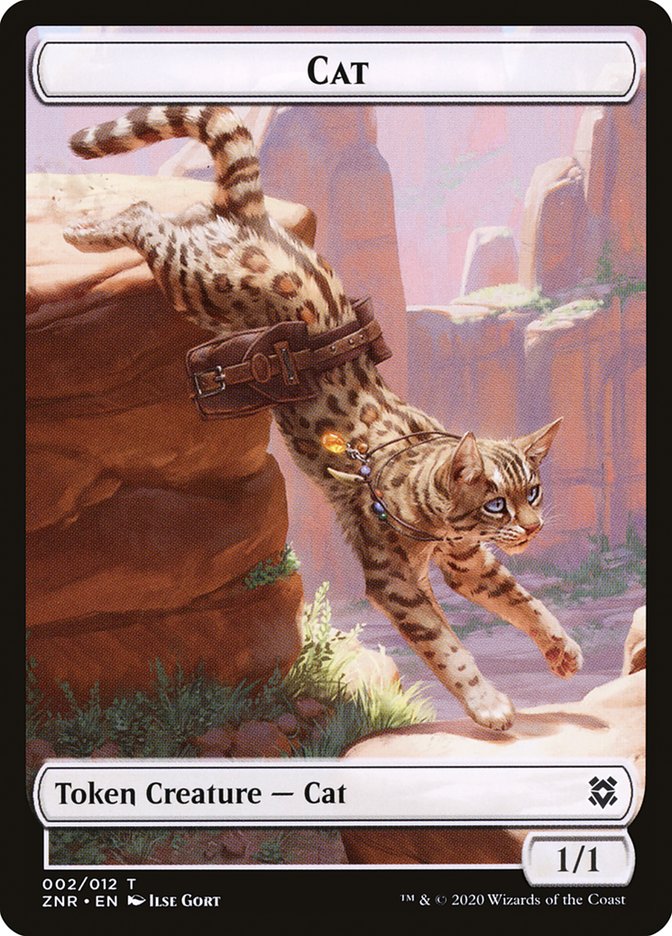 Cat Token [Zendikar Rising Tokens] | Impulse Games and Hobbies