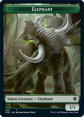 Elephant // Thopter Double-Sided Token [Starter Commander Decks] | Impulse Games and Hobbies