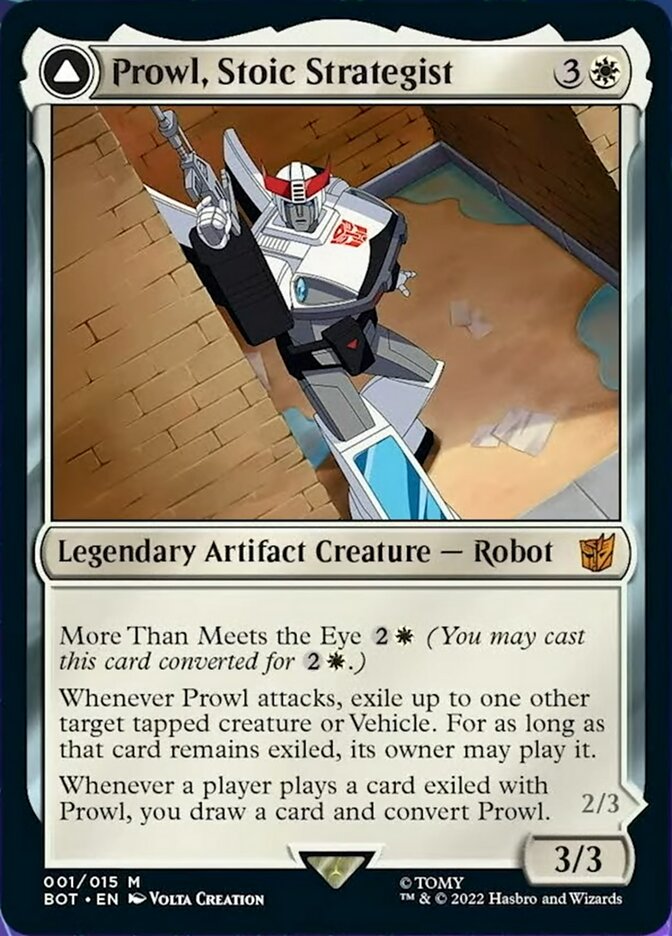 Prowl, Stoic Strategist // Prowl, Pursuit Vehicle [Universes Beyond: Transformers] | Impulse Games and Hobbies