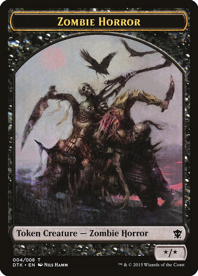 Zombie Horror Token [Dragons of Tarkir Tokens] | Impulse Games and Hobbies