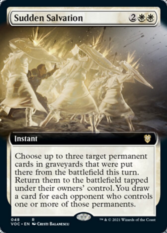 Sudden Salvation (Extended) [Innistrad: Crimson Vow Commander] | Impulse Games and Hobbies