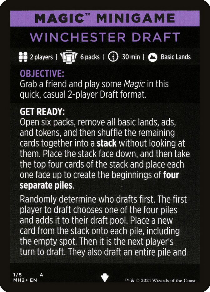 Winchester Draft (Magic Minigame) [Modern Horizons 2 Minigame] | Impulse Games and Hobbies