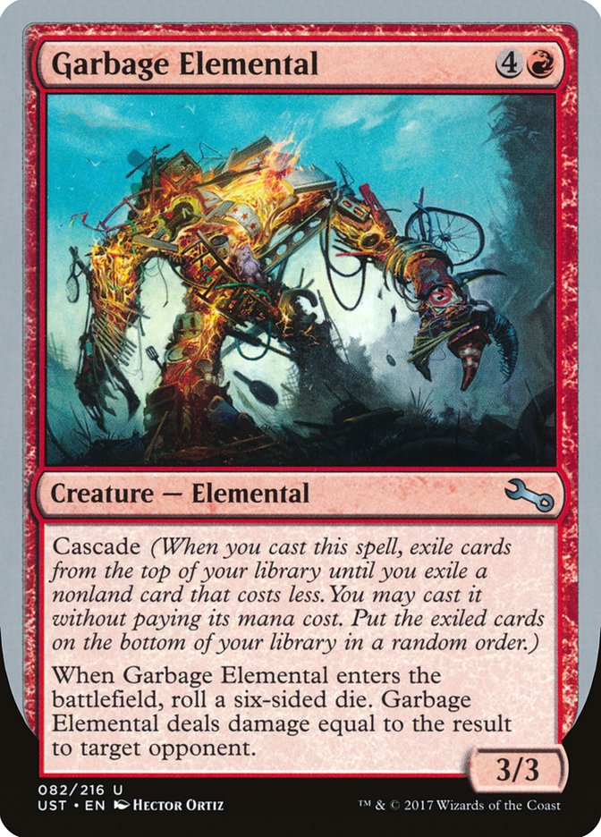 Garbage Elemental (3/3 Creature) [Unstable] | Impulse Games and Hobbies