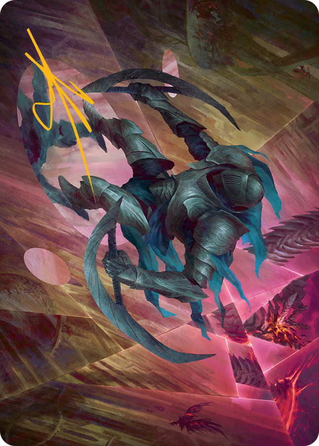 Xerex Strobe-Knight Art Card (Gold-Stamped Signature) [March of the Machine Art Series] | Impulse Games and Hobbies