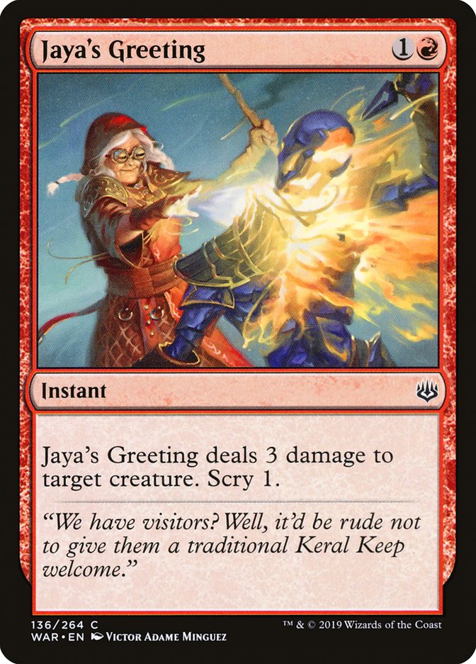 Jaya's Greeting [War of the Spark] | Impulse Games and Hobbies
