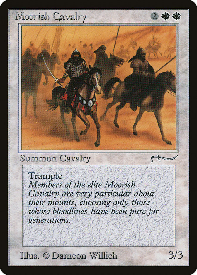 Moorish Cavalry (Dark Mana Cost) [Arabian Nights] | Impulse Games and Hobbies