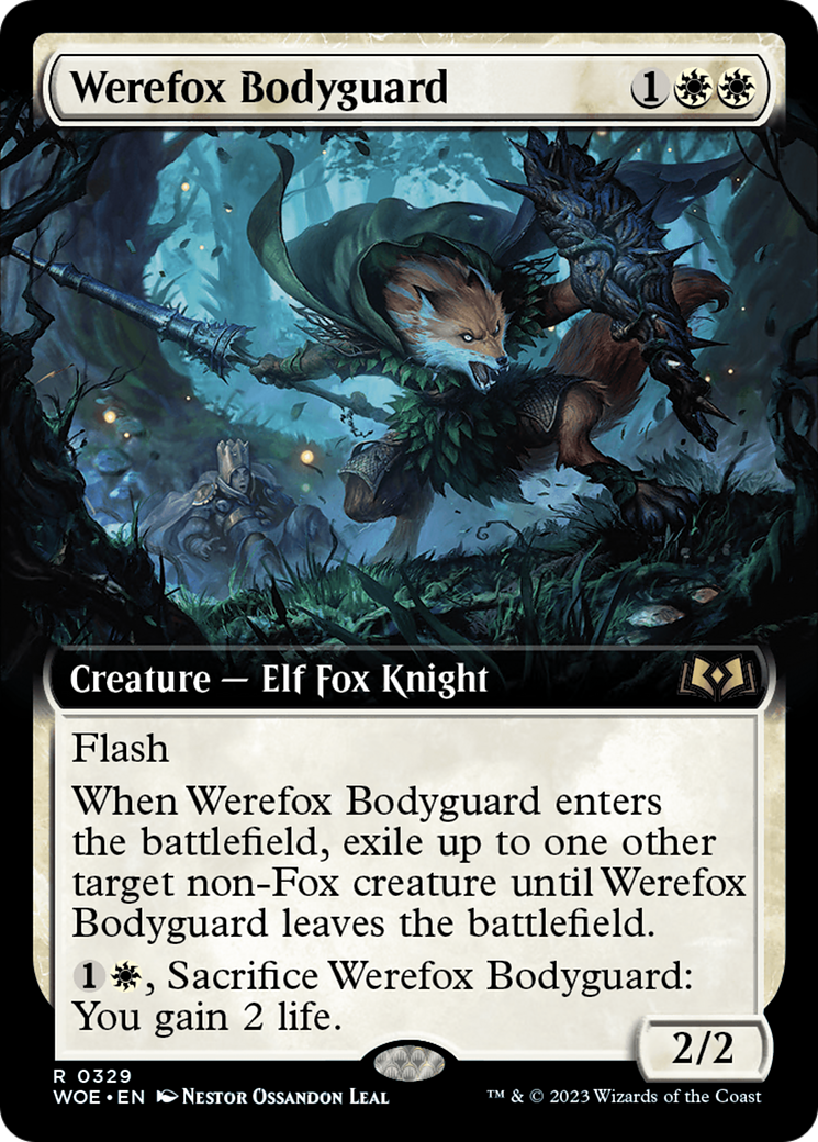 Werefox Bodyguard (Extended Art) [Wilds of Eldraine] | Impulse Games and Hobbies