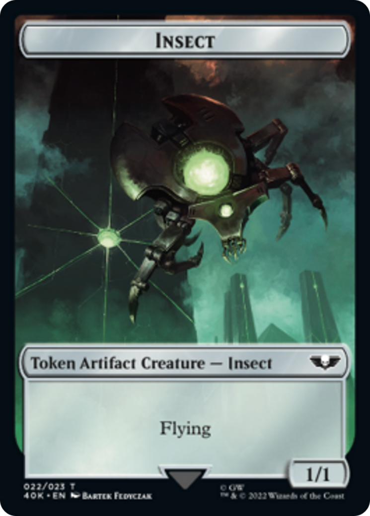 Necron Warrior // Insect [Universes Beyond: Warhammer 40,000 Tokens] | Impulse Games and Hobbies