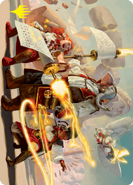 Lorehold Command Art Card (Gold-Stamped Signature) [Strixhaven: School of Mages Art Series] | Impulse Games and Hobbies